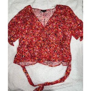 Floral print blouse